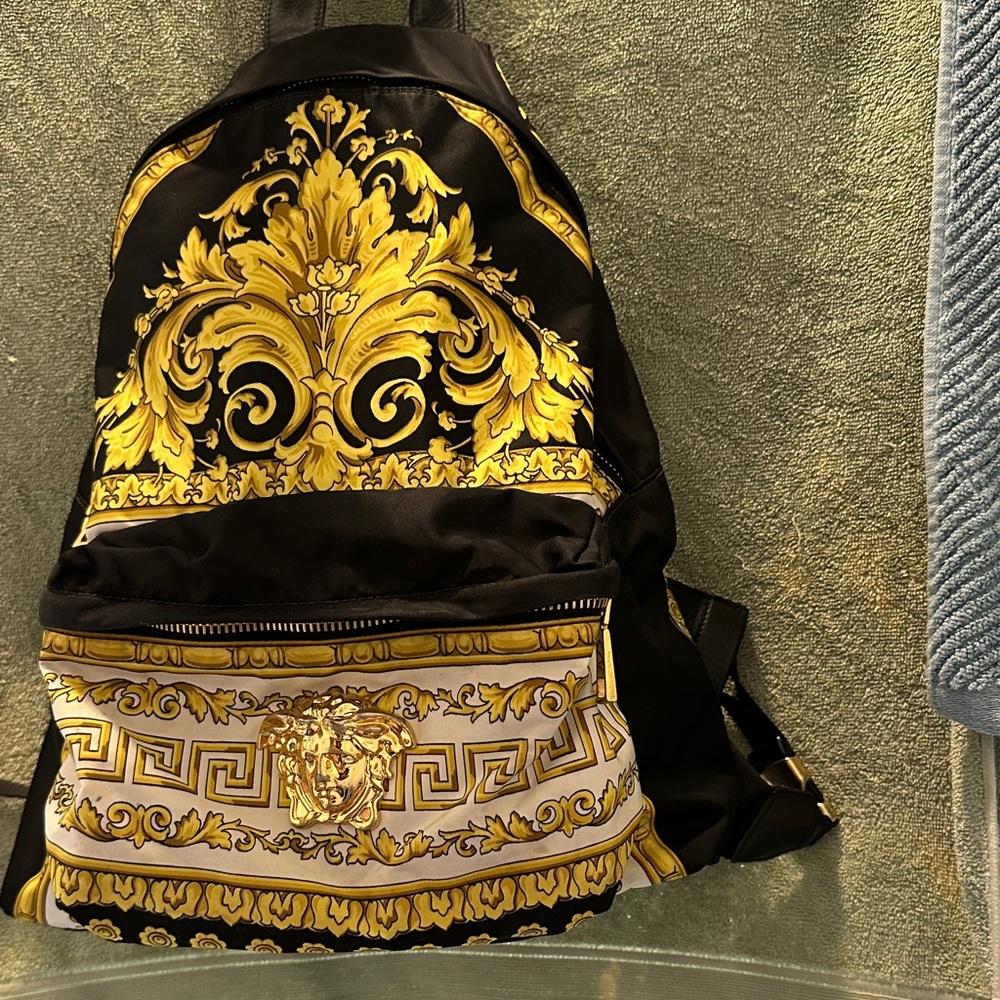 Versace Baroque Monogram Backpack 100% Authentic - image 1